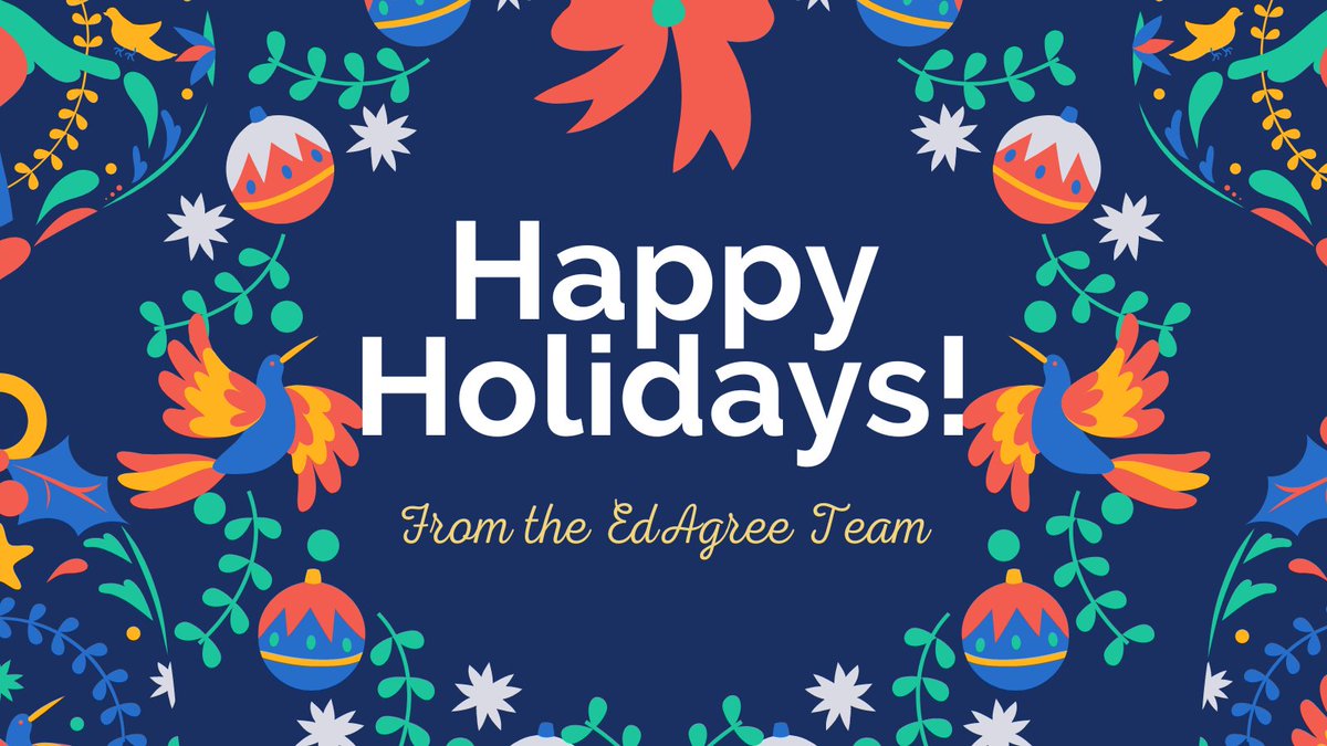edagree's tweet photo. Happy Holidays from the EdAgree team! We wish you a joyous holiday season, and look forward to serving international students in the New Year!🎉 https://t.co/G5wwbVJvzz