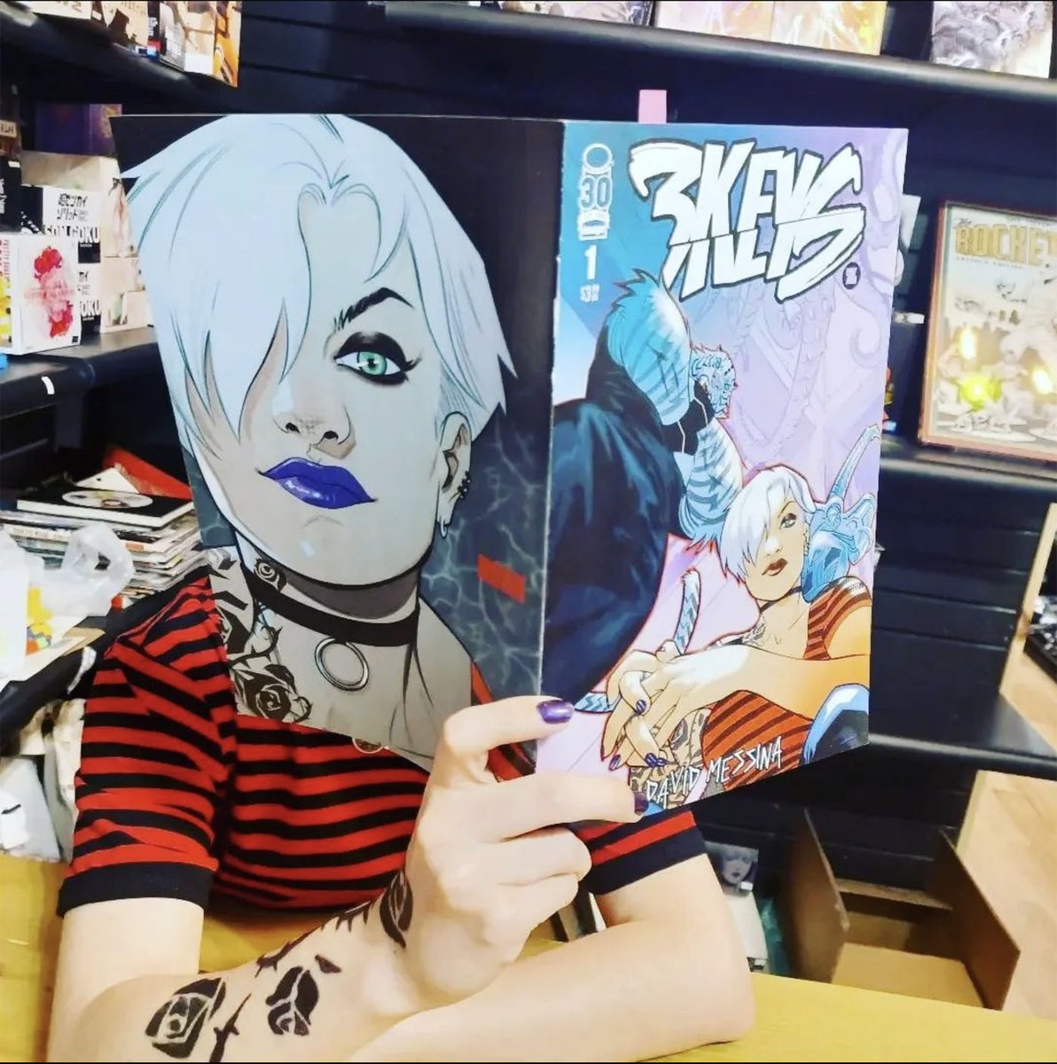 Da_Mess's tweet image. ...one thing I never expected at the beginning of my 3Keys adventure was to see cosplay photos of Noah like these so soon!

#cosplay
#Noah
#3keys

@ImageComics 
@syzpublishing