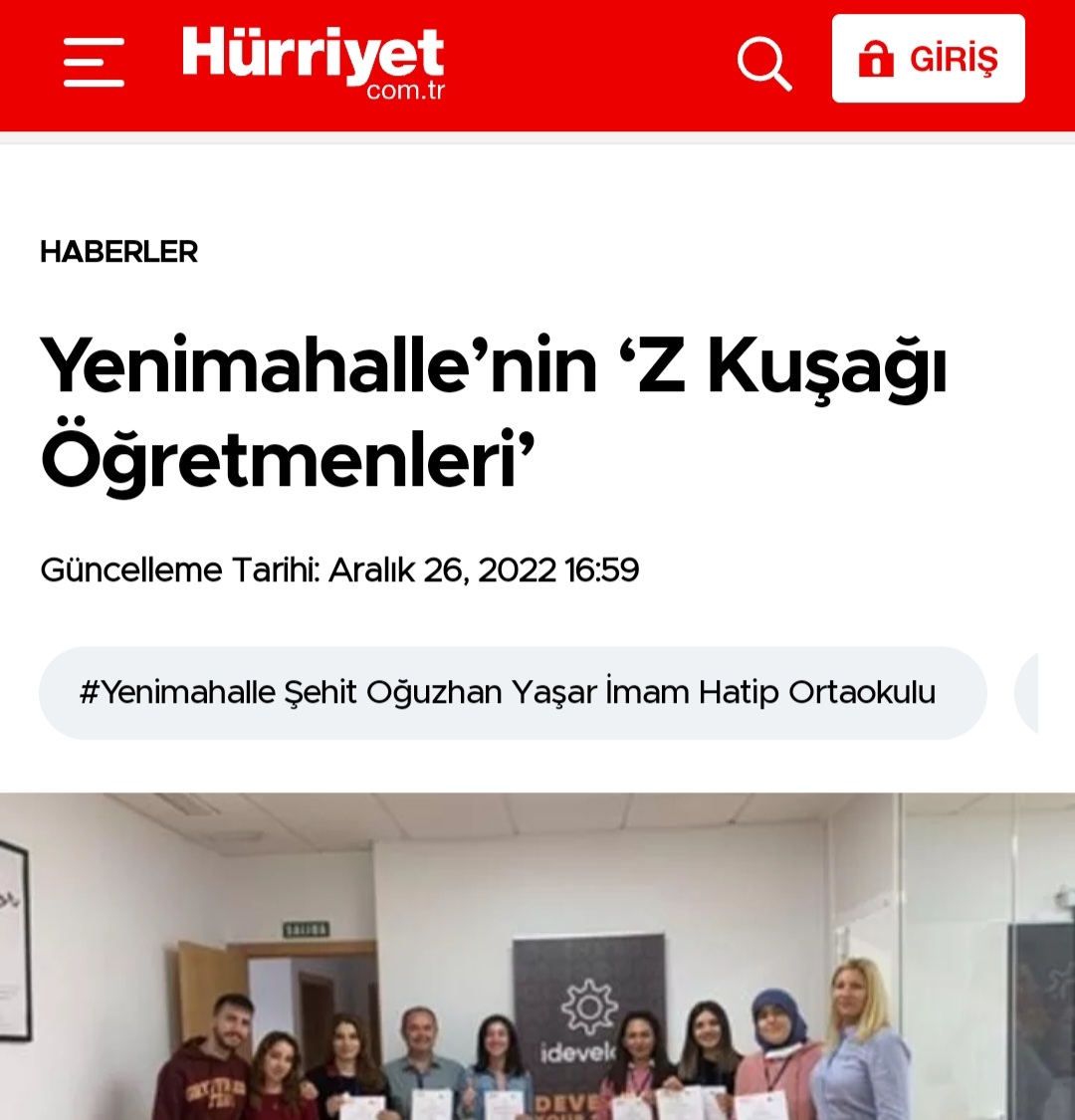 teachersofzgen1's tweet photo. Projemiz basında yer buldu.https://t.co/Uob1jaaXP2 @sehit_oguzhan @ulusalajans #teachers of Generation Z https://t.co/0mZTTAb9Ed