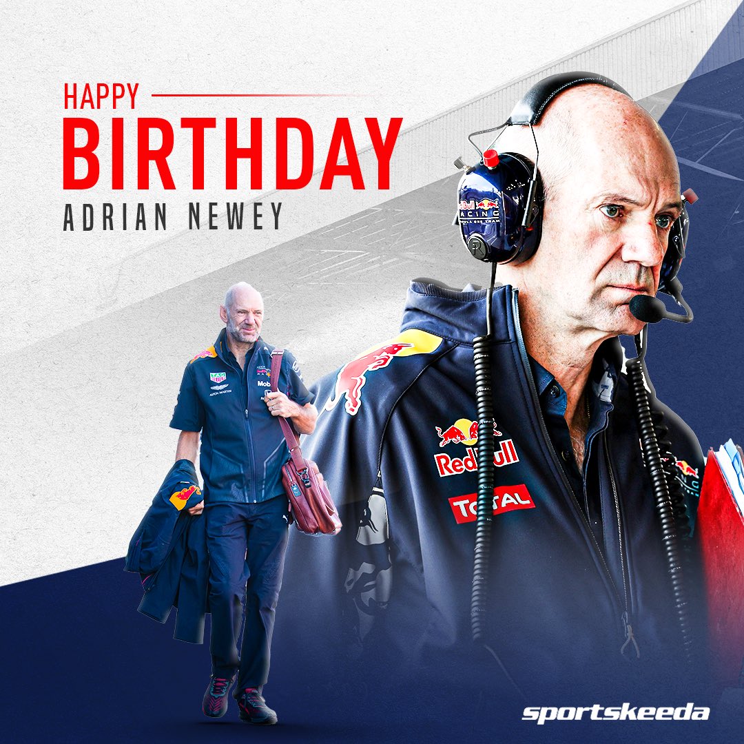 Happy Birthday to the genius behind many successful F1 cars, Adrian Newey turns 64 today!   