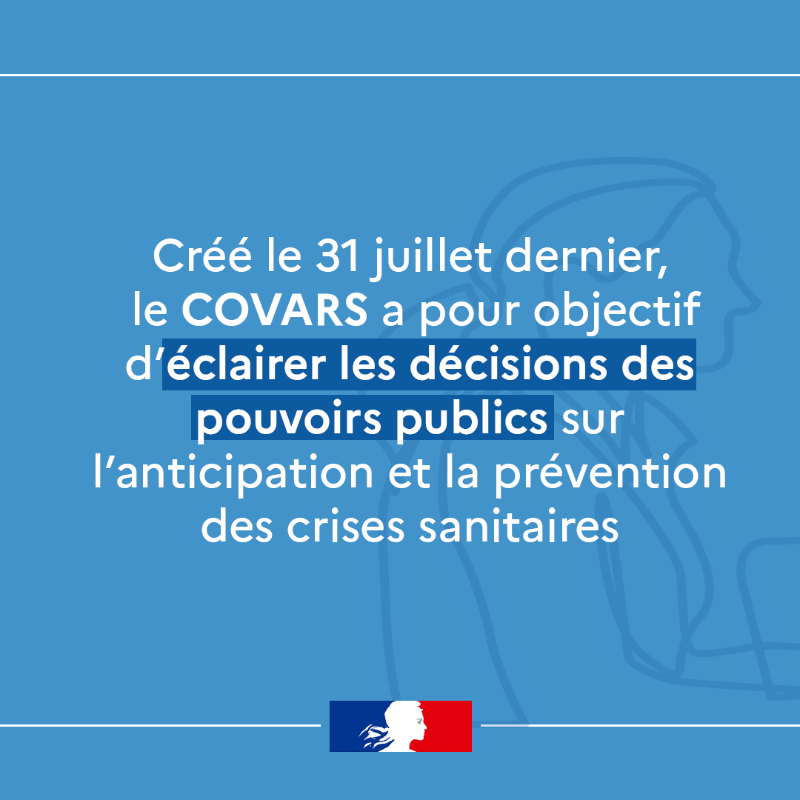 Sante_Gouv's tweet photo. 📅 C’est la journée internationale de la préparation aux épidémies.

👉 En France, le Comité de veille et d'anticipation des risques sanitaires a été créé en juillet dernier. 

Quel est son objectif ? Qui sont ses membres ? 

En savoir plus sur le #COVARS ⤵