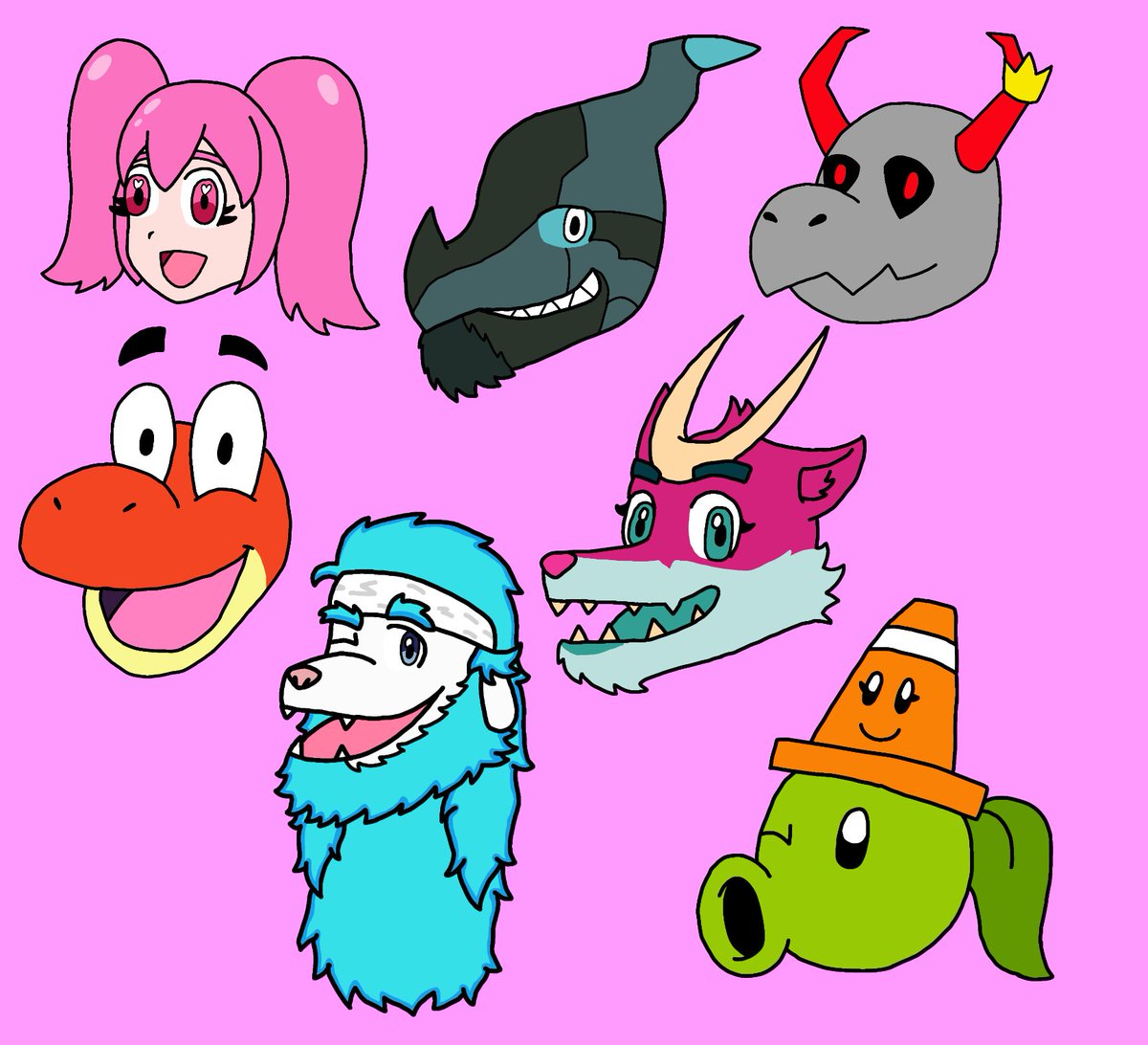 StarchLord's tweet photo. Yesterday, I unveiled these headshot icons I made as gifts for some cool friends! Here they all are. https://t.co/OvyoamRkUt