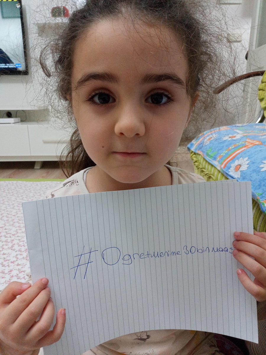 Mesleğimin onuru, çocuğumun geleceği için #Ogretmenime30BinMaas