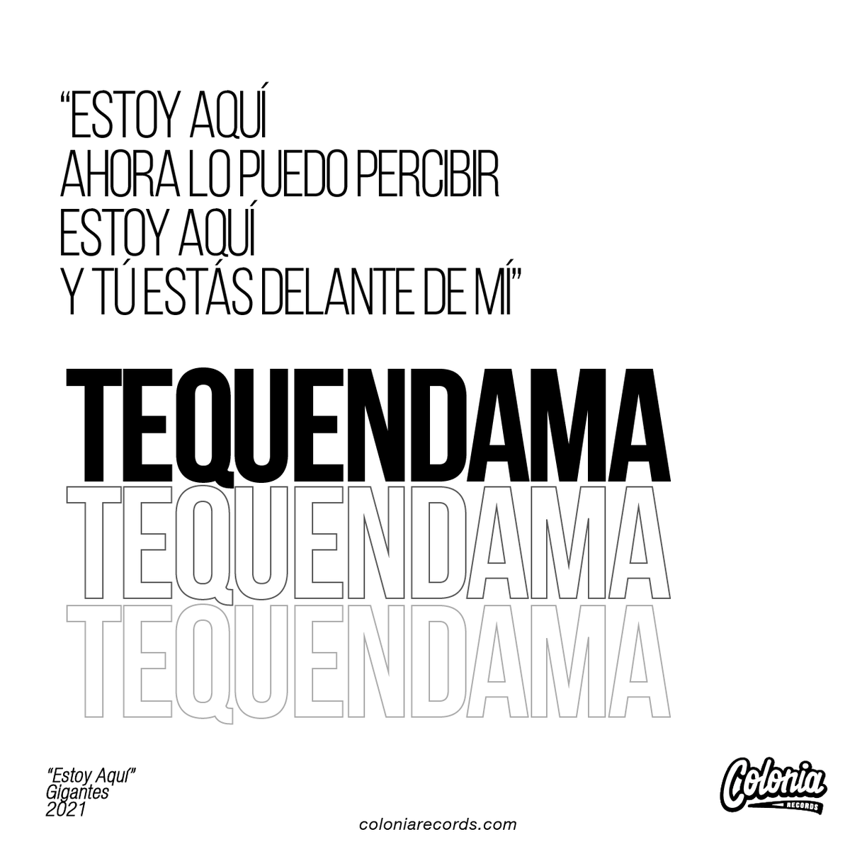 <a href="/Tequendamamusic/">Tequendamamusic</a> nos recuerda que lo que importa está aquí y es ahora... 
#SomosColonia #SomosMúsica #MúsicaColombianaParaElMundo