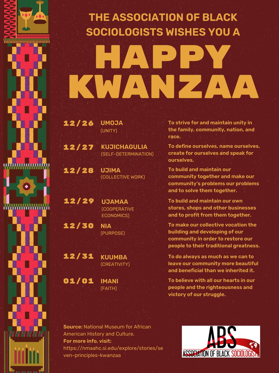 Happy Kwanzaa! #BlackInSoc