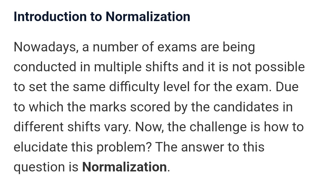 iamkaustavbhatt's tweet photo. @Rajdeep98765432 @himantabiswa @CMOfficeAssam Normalisation is a standard procedure that is applied in all competetive exams involving shift wise variation in difficulty levels of questions.Normalisation must be applied on ADRE skill test of Graduate level too for ensuring fair competition
@RanojPegu #Normalisation_4_ADRE https://t.co/zlDippgXa0