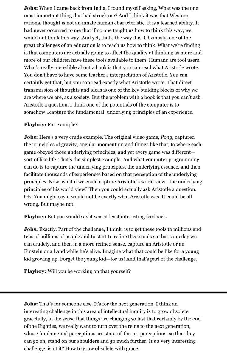 LarryChiang's tweet photo. Chapter 14 of 

Think and Grow Rich

Is like running #chatGPT on Abe Lincoln, Mark Marquess, Augie Garrido or Mark McCormack

Steve Jobs running Aristotle 
408-89X-xxxx will be chatGPT w/Mr Jobs. #PRPRPI #Ch4 https://t.co/V1jumSFLM4