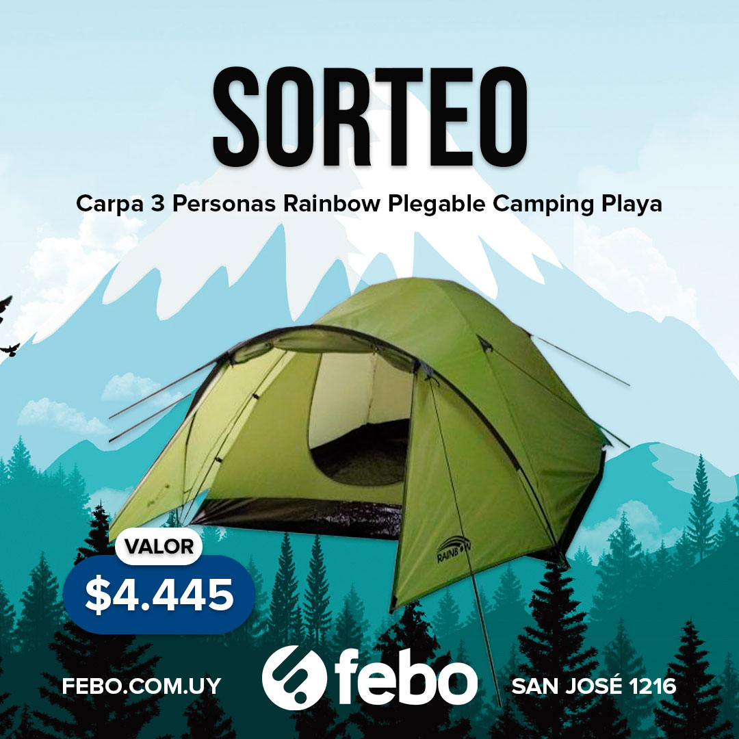FEBOUY's tweet photo. ¡INCREÍBLE SORTEO! Visitá nuestra página de Instagram para participar! ⛺🌲 https://t.co/vrHoy7CBNQ https://t.co/gW2wZAx6lF