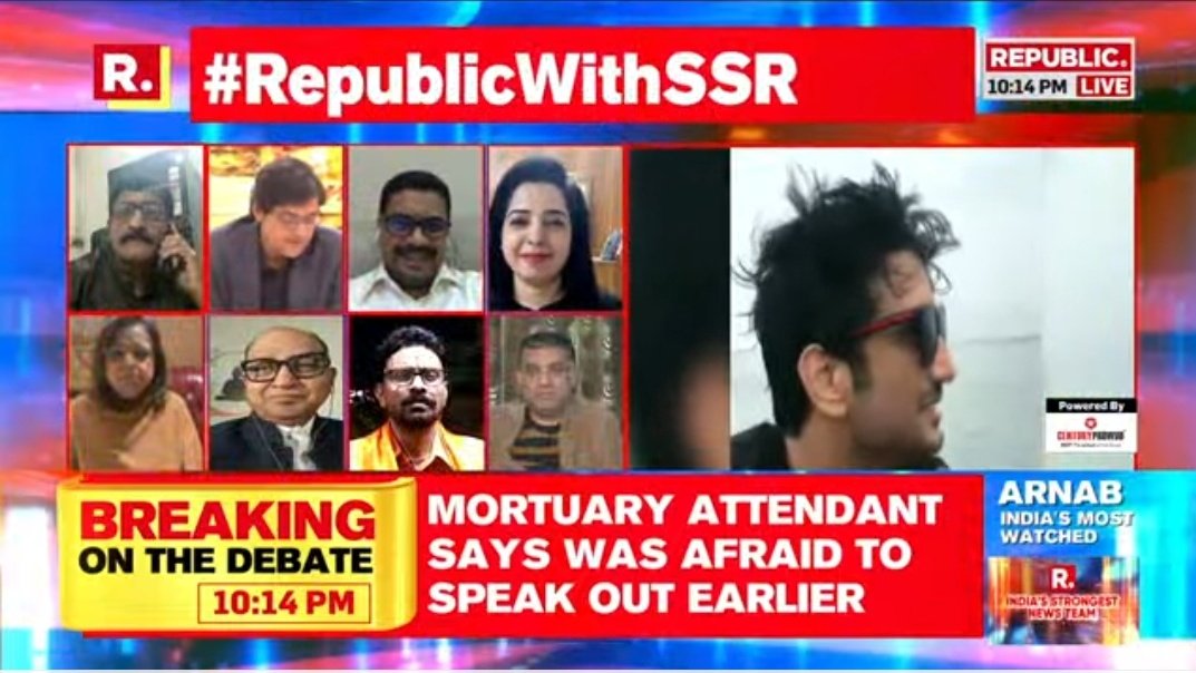 MITALI79983868's tweet photo. Big Debate by Arnab at SSR Case! Arnab it really needs guts to stand alone & do a fabulous coverage back! Thanks Arnab for always standing with #SSRFans & pouring an impactful truth that yes, Sushant has not done suicide! #RepublicWithSSR
#ArnabGoswami @republic https://t.co/N9qqZLMyjV