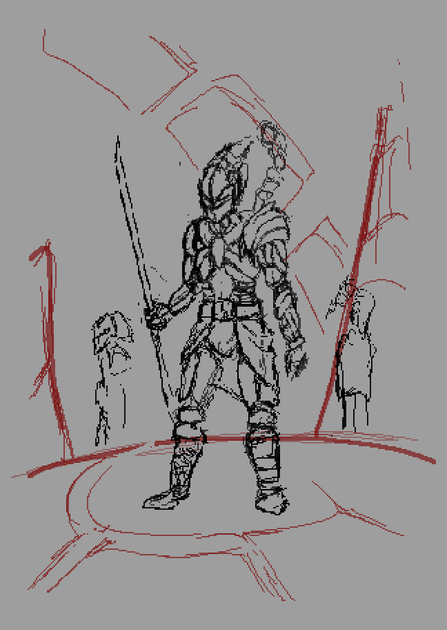 Felipe_Porcel01's tweet photo. Process for a pixelart piece I worked on for "Kingdoms of the Etenal Night". Concept art, sketch and final pixel-art. #pixelart https://t.co/loDRJcbKpt