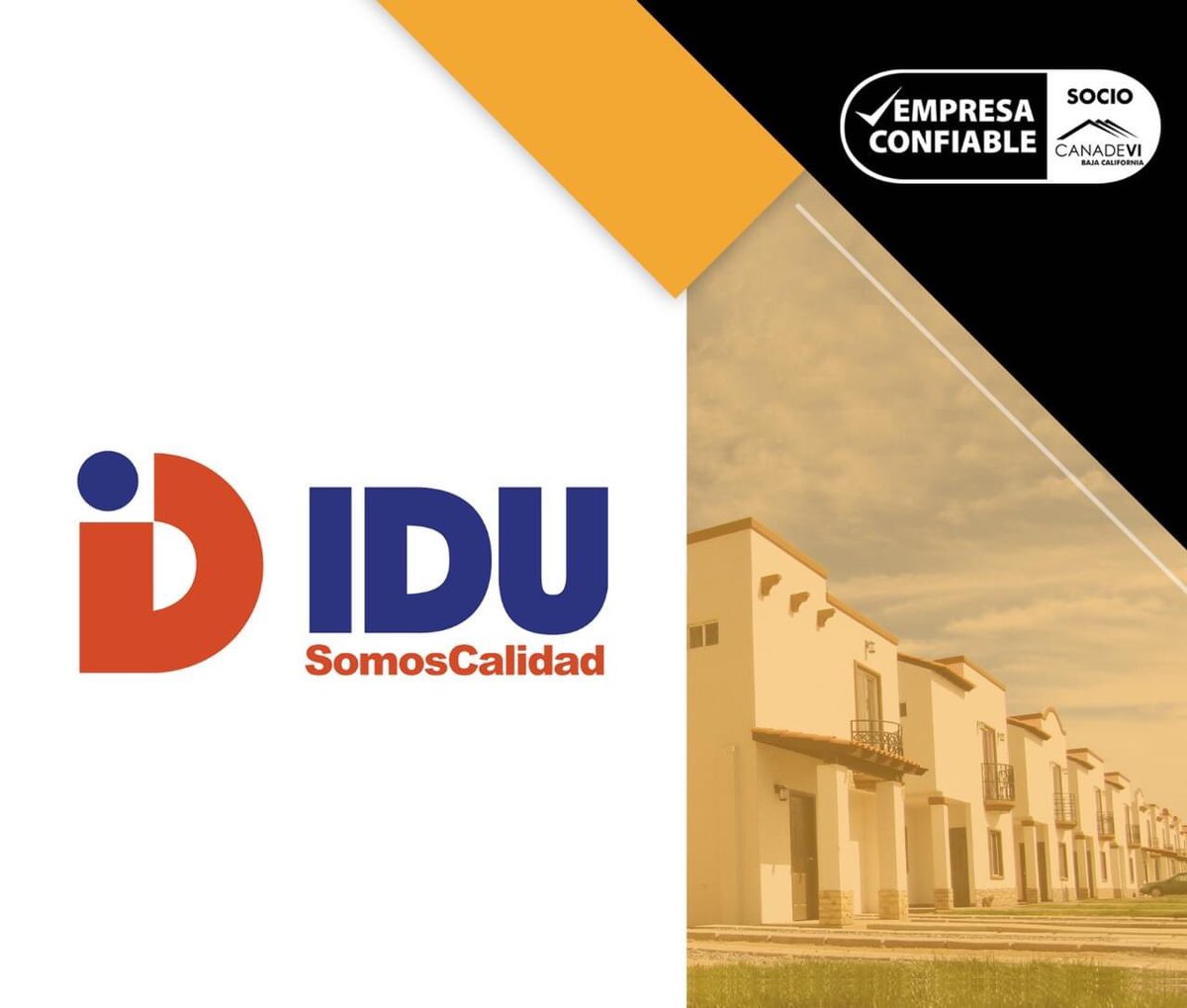 CanadeviBCN's tweet photo. ✅ IDU es una #EmpresaConfiable que participa en en la construcción de vivienda, ofreciendo desarrollos y servicios de alta calidad para las familias.👩💼
#SocioCanadevi #SoyCanadevi https://t.co/EMiS7175aE