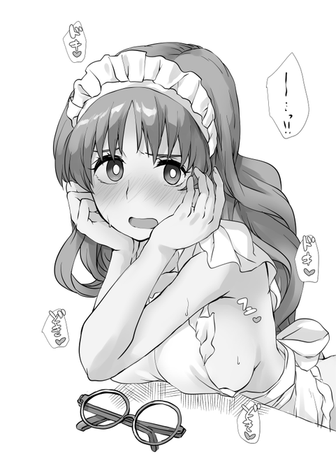 眼鏡をはずして髪をおろしたら。 