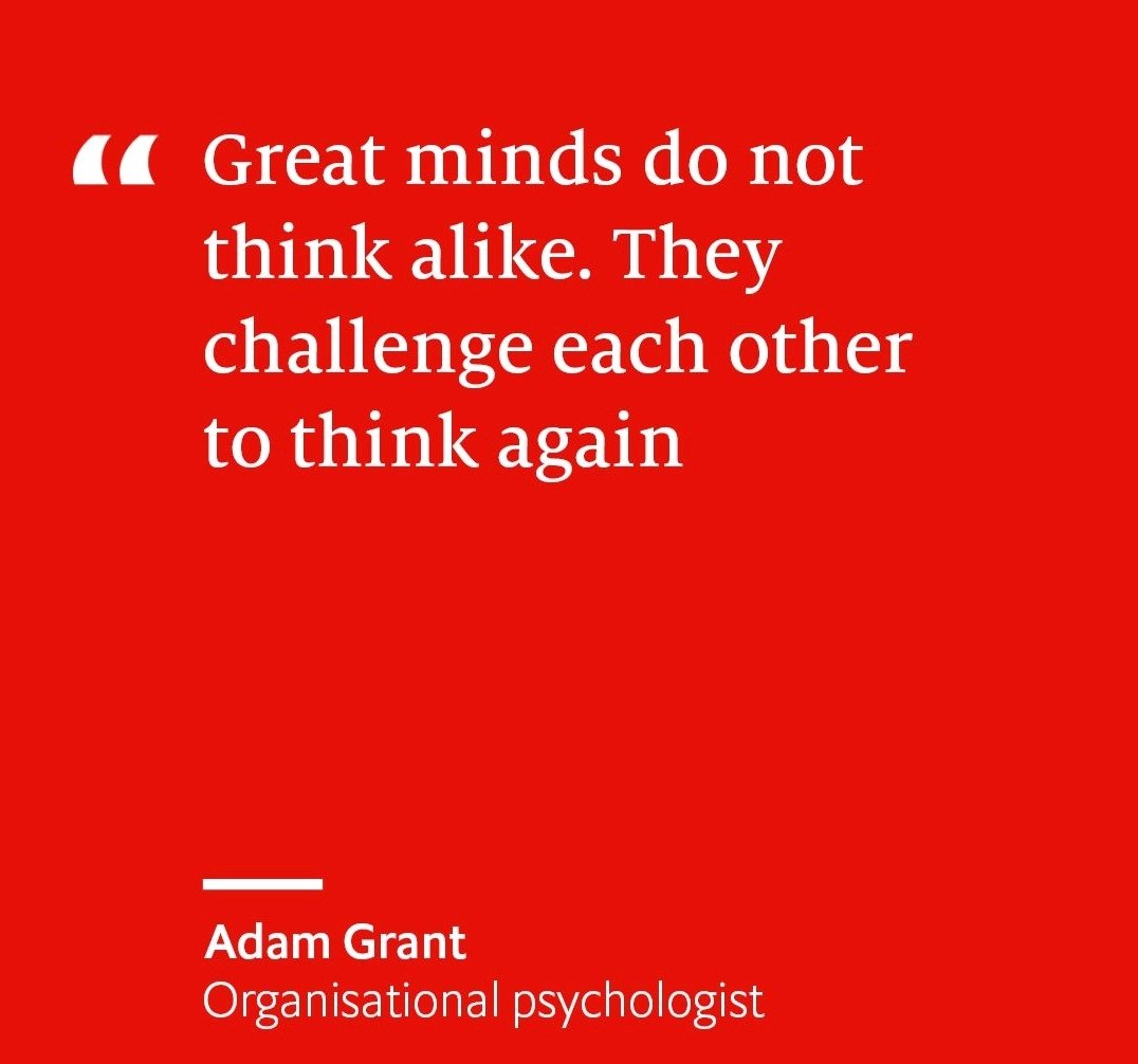 Let us #ThinkAgain and #Again