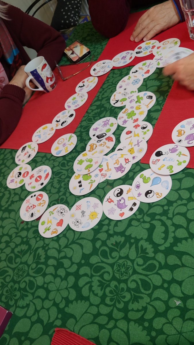 When you gift #dobble to your aunt and uncle and they decide to play dominoes instead...