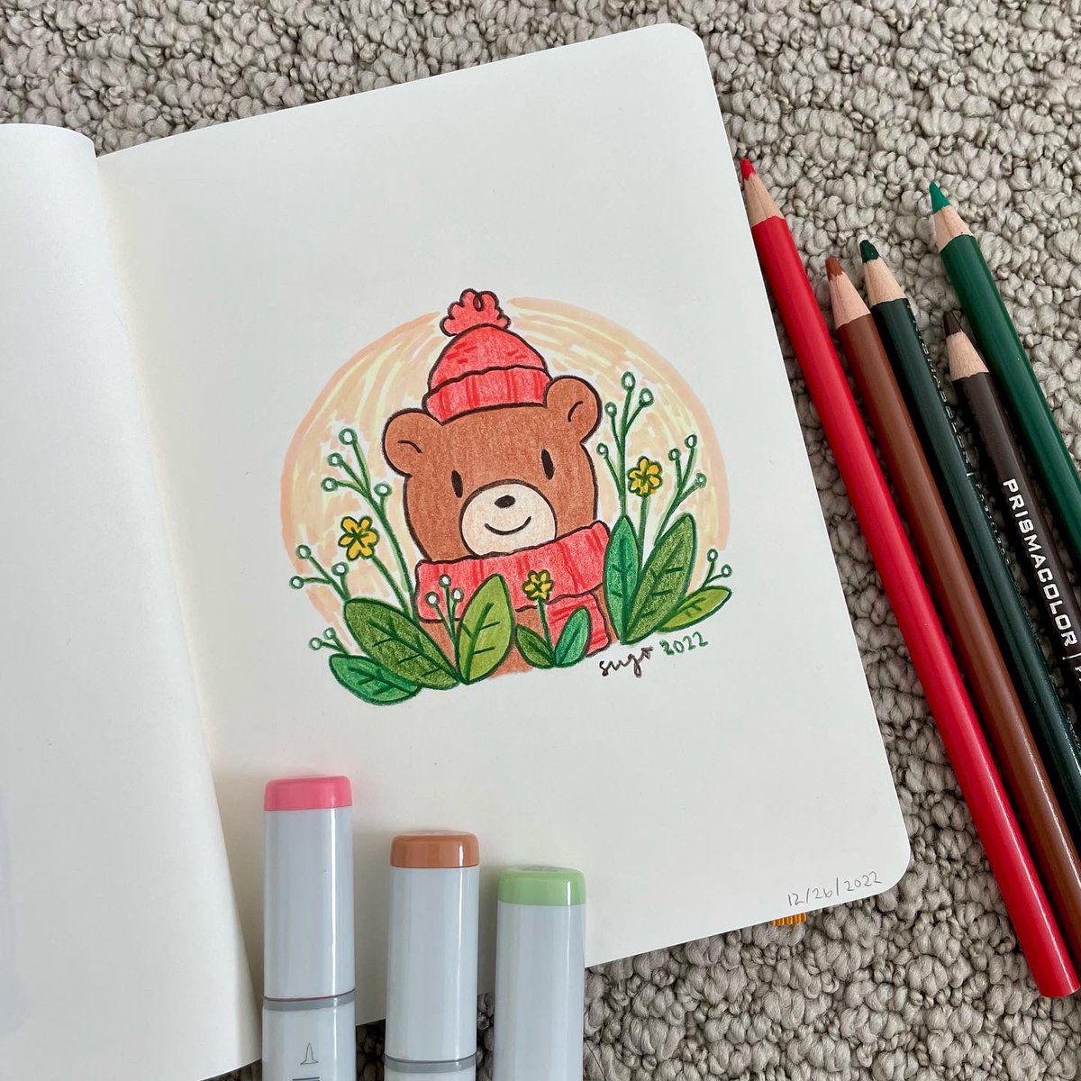 sugo_studio's tweet photo. My version of @yingli.illustrator’s #dtiys 🐻 another Christmas Bear to celebrate the holidays 🎄

#yinglidtiys10k #sugostudio #christmasbear https://t.co/jop7XS8hfK