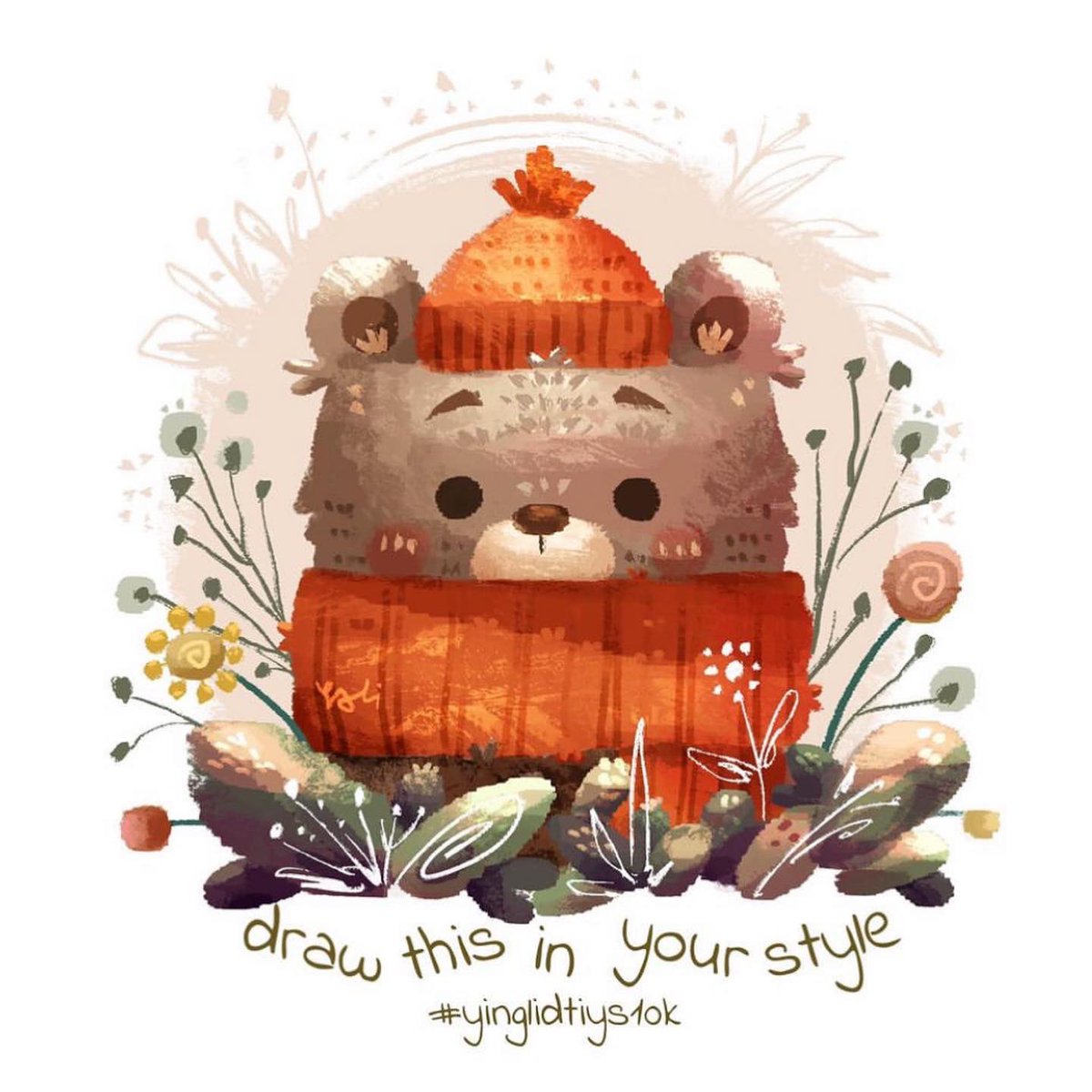 sugo_studio's tweet photo. My version of @yingli.illustrator’s #dtiys 🐻 another Christmas Bear to celebrate the holidays 🎄

#yinglidtiys10k #sugostudio #christmasbear https://t.co/jop7XS8hfK