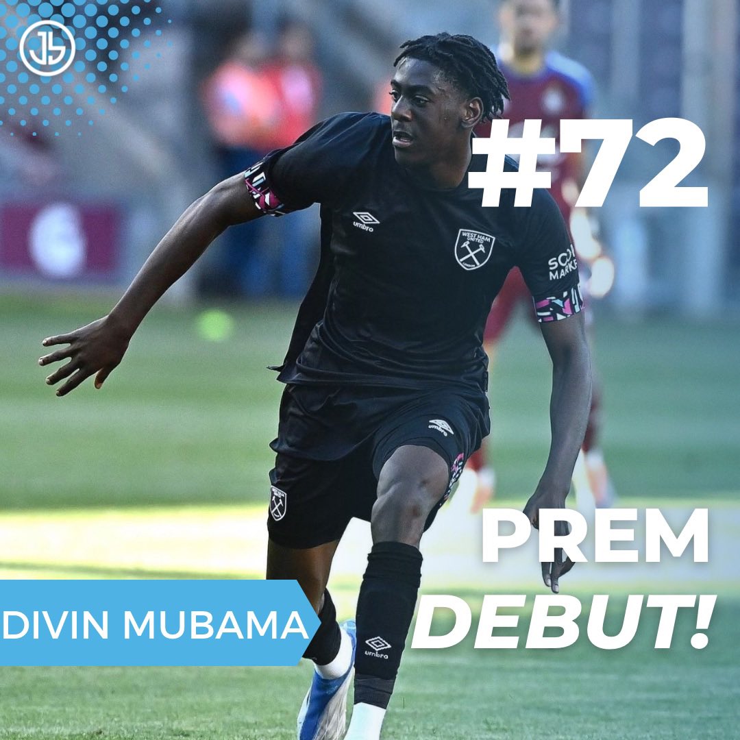 JusBallPF's tweet photo. Goal for @EddieNketiah9 and a Premier League debut for @divinM8 as Arsenal beat West Ham 3-1 🔥⚽️

Big day and a big game for the JusBall Athletes💪 https://t.co/nXRRi8QiZk