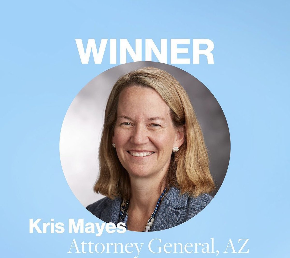 VoteMamaPAC's tweet photo. 🚨BREAKING🚨@krismayes is officially going to be the Attorney General of Arizona!!! 🎁 #ElectMoreMamas https://t.co/NwghosZKnv