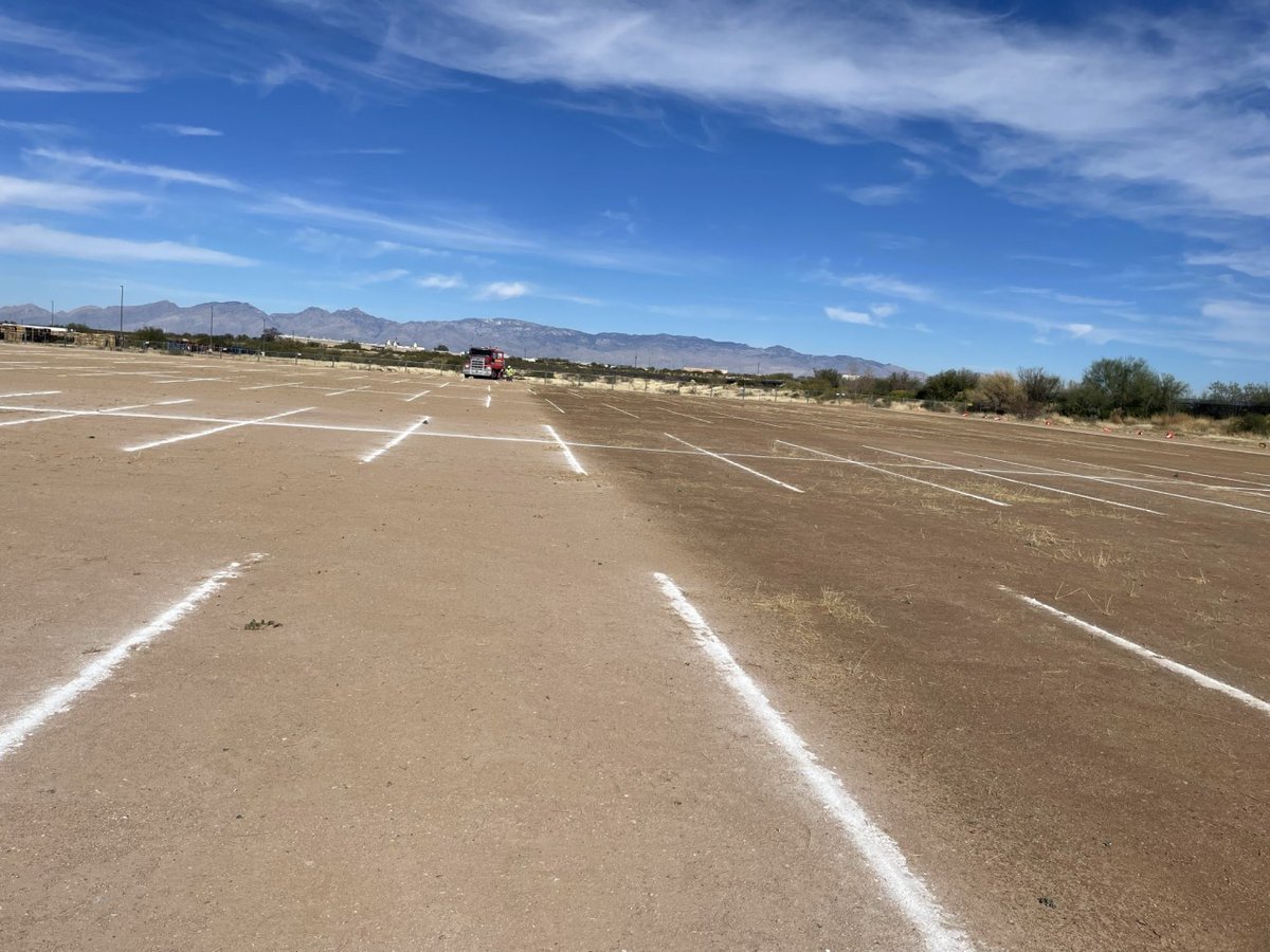 desertmtncorp's tweet photo. Desert Mountain used Surface-Loc to stabilize this Arizona big box store temporary parking lot that is being used during construction. https://t.co/0iHMsrsOhq #SurfaceLoc #SoilStabilization #DustControl https://t.co/IH2Dss421t