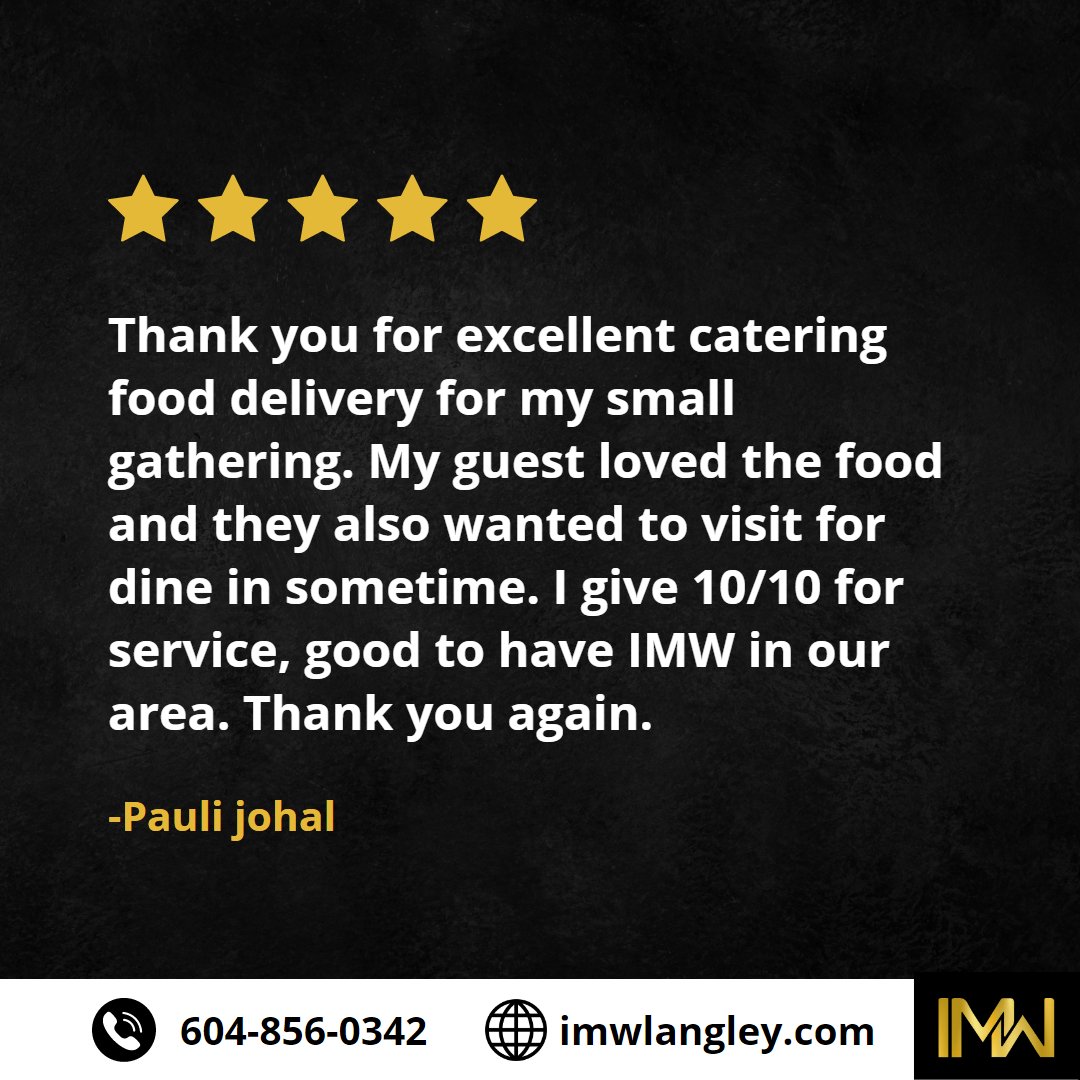 Thanks, Pauli Johal, for sharing your valuable feedback with us on Google My Business ❣️

#GoogleReviews #reviewsandrecommendations #guestfeedback #testimonial #indianrestaurant #aldergrovebc #indiansinlangley #vancityeats #langleyeats #langleyfoodie #vancouverfoodie