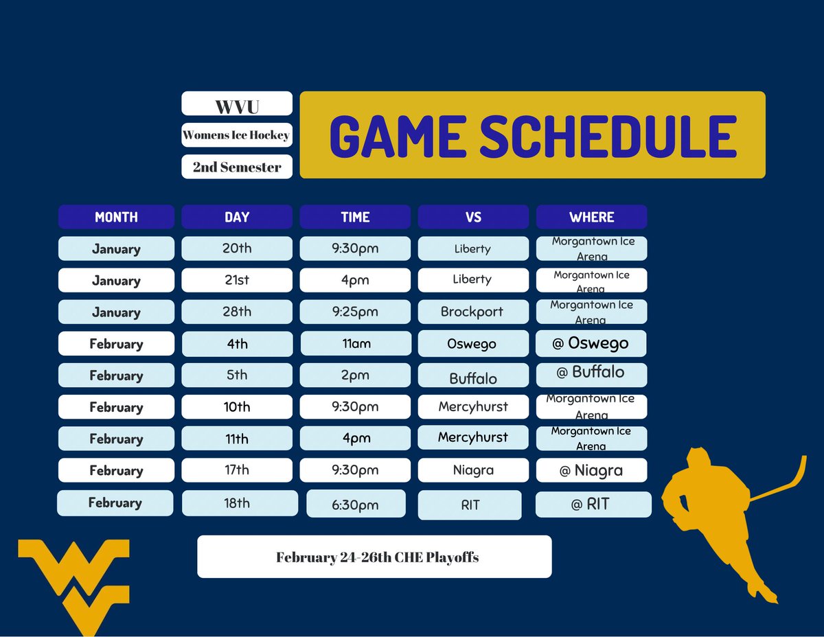 get excited for our second semester of games!