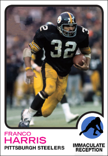BottommsCards's tweet photo. 1973 #Topps Franco Harris; Immaculate Reception; #Steelers https://t.co/iUIBZxM2Z9