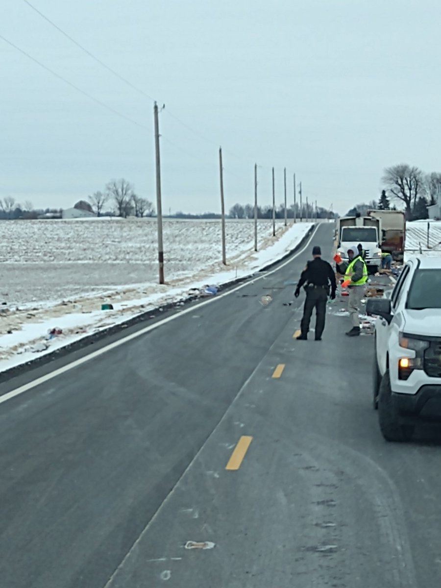 washington_new's tweet photo. Avoid SR 602 between Johnston Rd and Vorndran Rd due to clean up of debris from a garbage truck malfunction. https://t.co/Ki6MkVcR6L