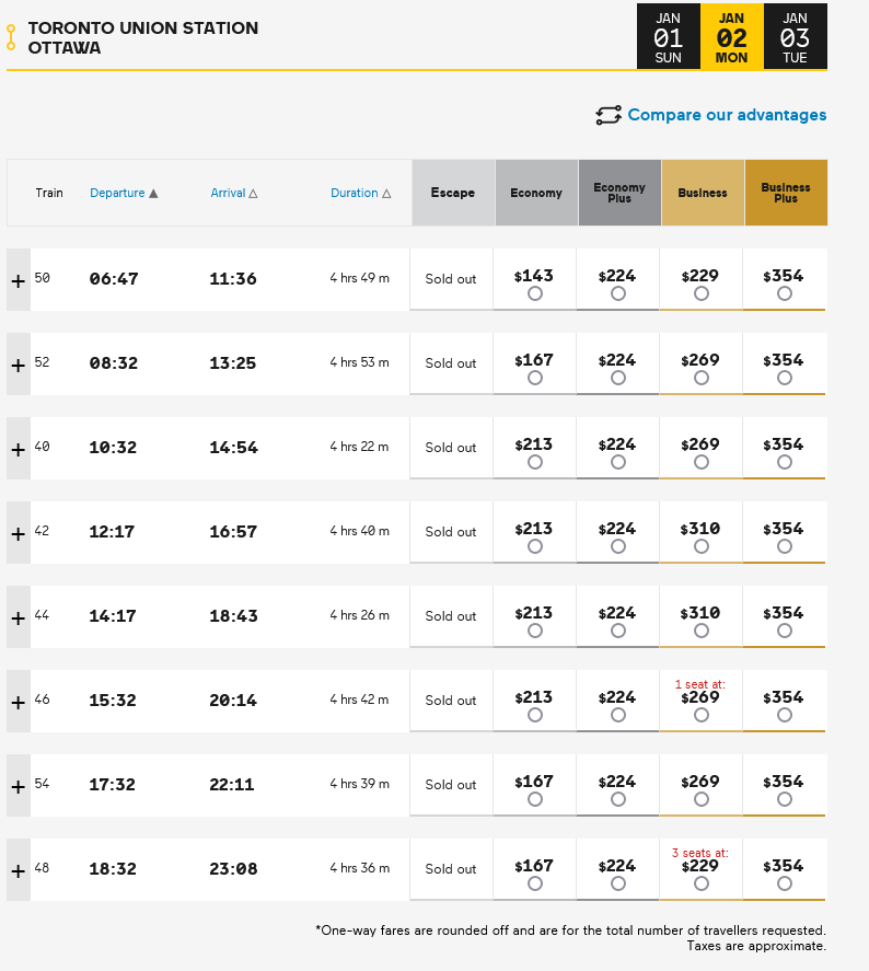 AlexGanassini's tweet photo. $200+ one way from our largest city to our capital. @VIA_Rail has to be the worst rail service in any G10 nation. Sweden's SJ offers 12h sleeper cars for half that price! https://t.co/Fph1Z8ALmJ