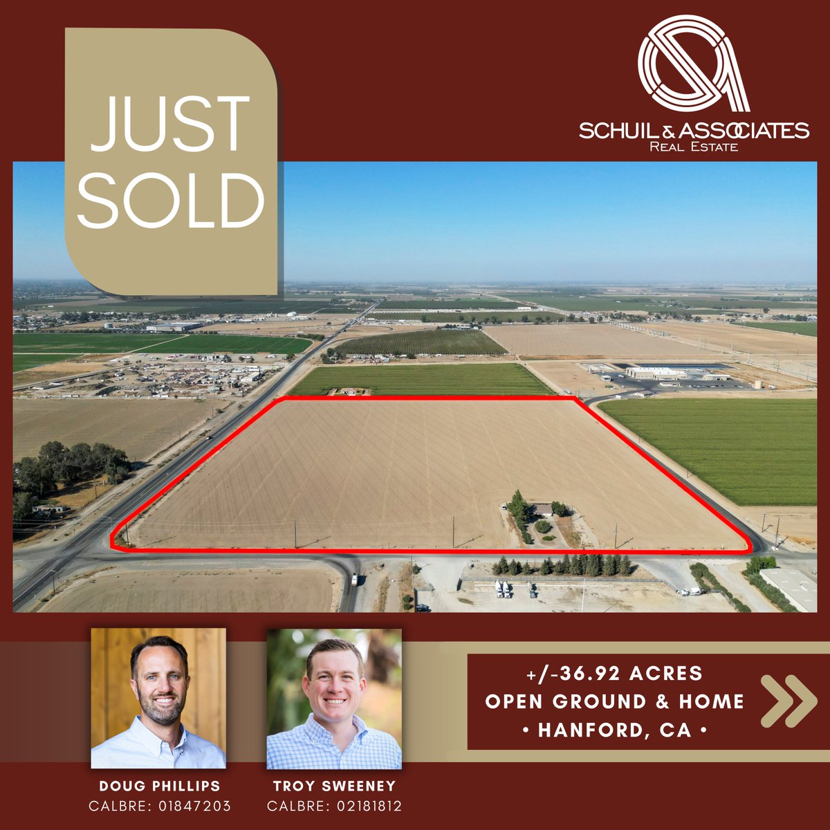 SchuilRE's tweet photo. •SOLD• https://t.co/umIoMPTu4D
#AgRealEstate #CaliforniaAgriculture #LandForSale #MyJobDependsOnAg #CaliforniaFarmsAndRanches #FarmRealEstate #FarmLand #FarmsForSale #CAFarmsForSale #SchuilAndAssociates #OpenGround #OpenLand #CaliforniaOrchards
CalBRE: 00845607 https://t.co/KQKfNfFgxk