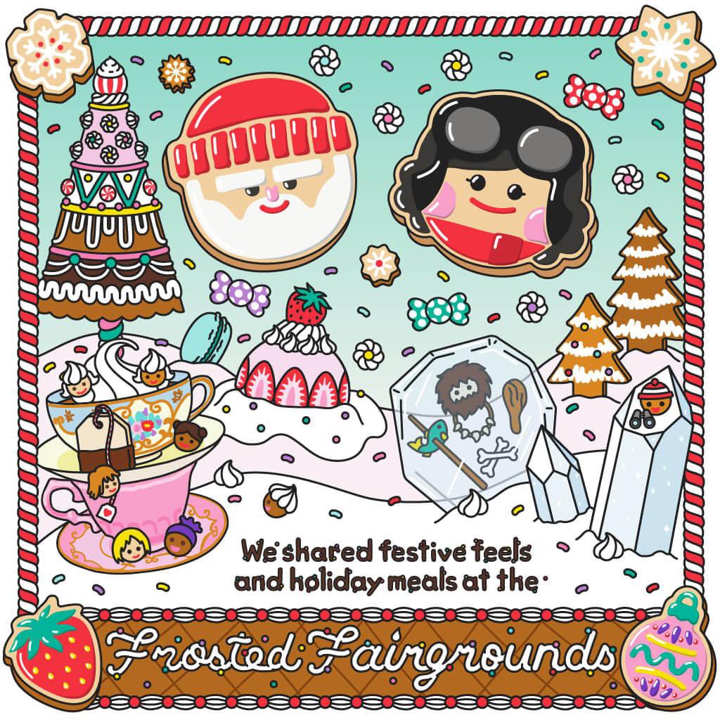 We shared festive feels and holiday meals at the Frosted Fairgrounds! #TwoDotsScavengerHunt playtwo.do/ts #twodots