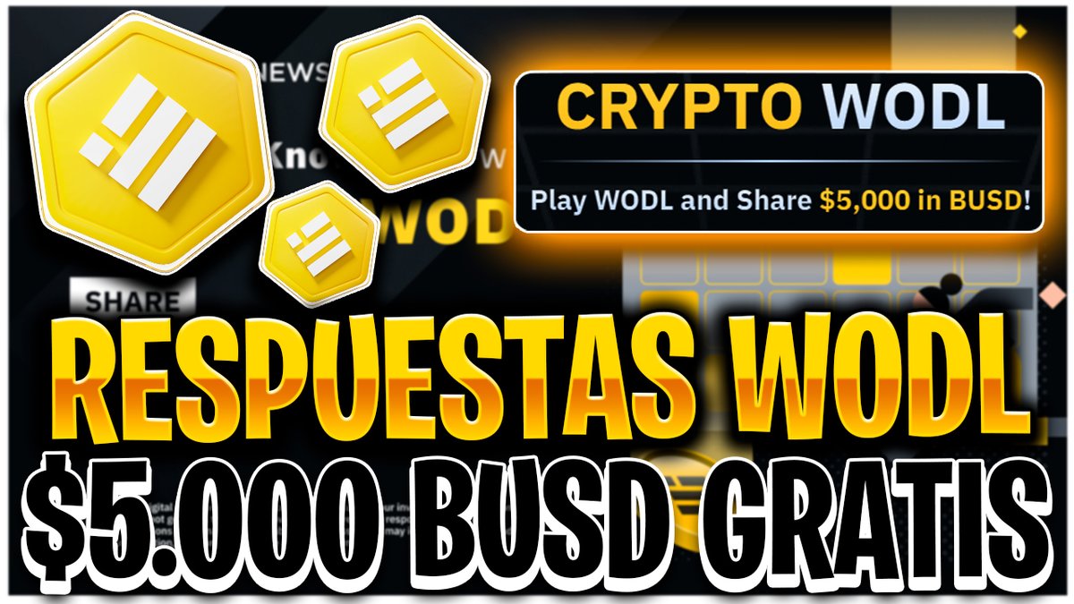 Capijam_1's tweet photo. https://t.co/2g7PJnwTDb El nuevo crypto WODL de la semana viene con $5.000 BUSD en recompensas que serán repartidas de forma equitativa entre TODOS los participantes 
#Binance #BUSD #BinanceChristmas https://t.co/wnNjd5jMvF