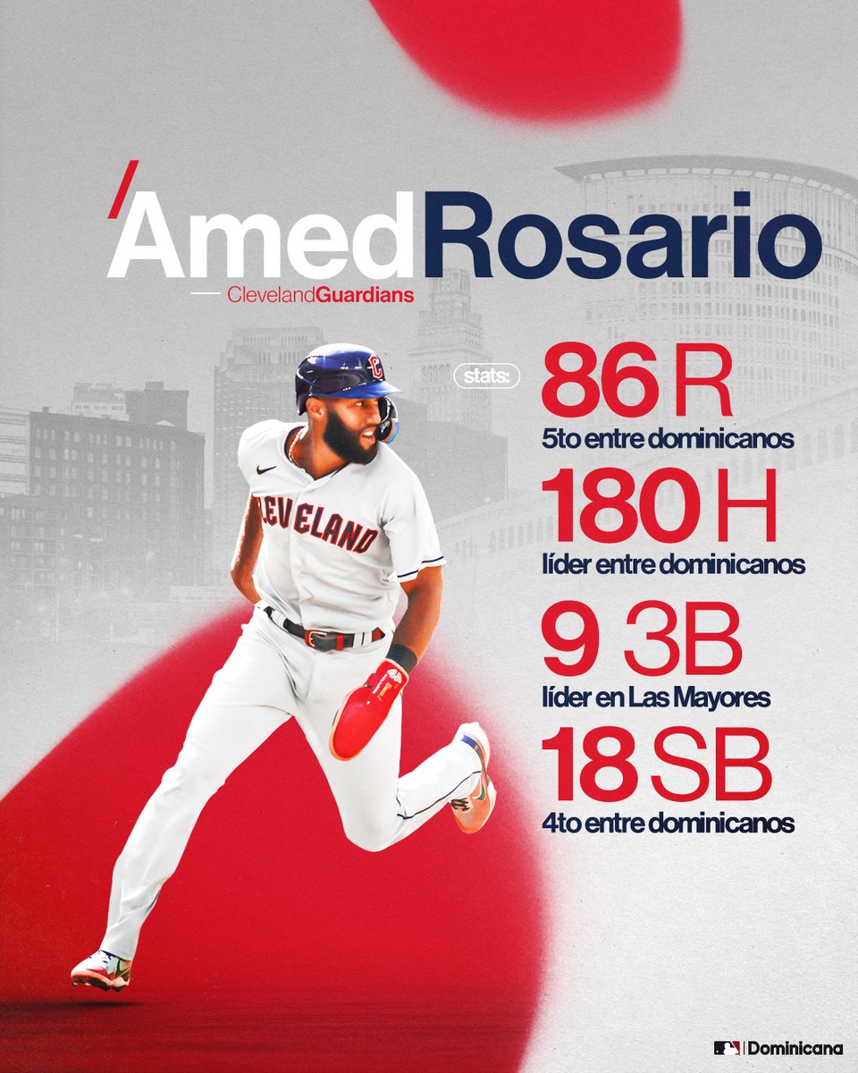 Recordemos que Amed Rosario tuvo una temporada EXCEPCIONAL. 🔥 #MLBDominicana