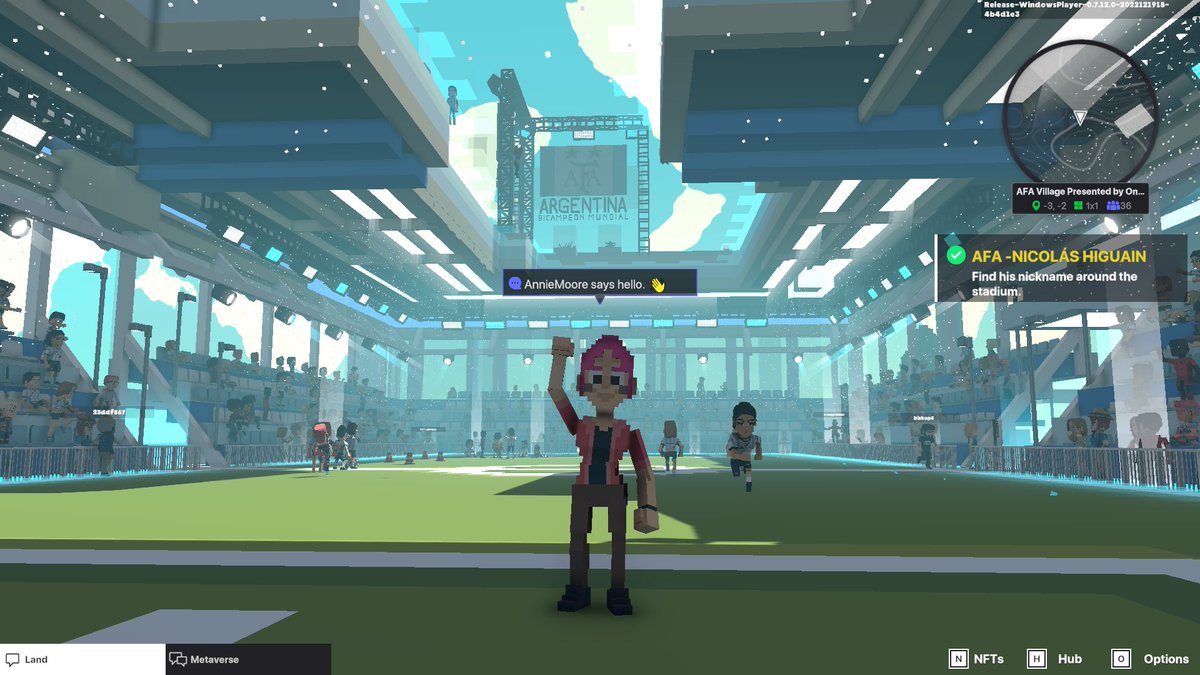 Angel45489489's tweet photo. @TheSandboxGame @aera_football @Argentina I dived in the AFA Village presented by OneFootball, check out my screenshot 👇⚽ https://t.co/SIxhRNiFqx