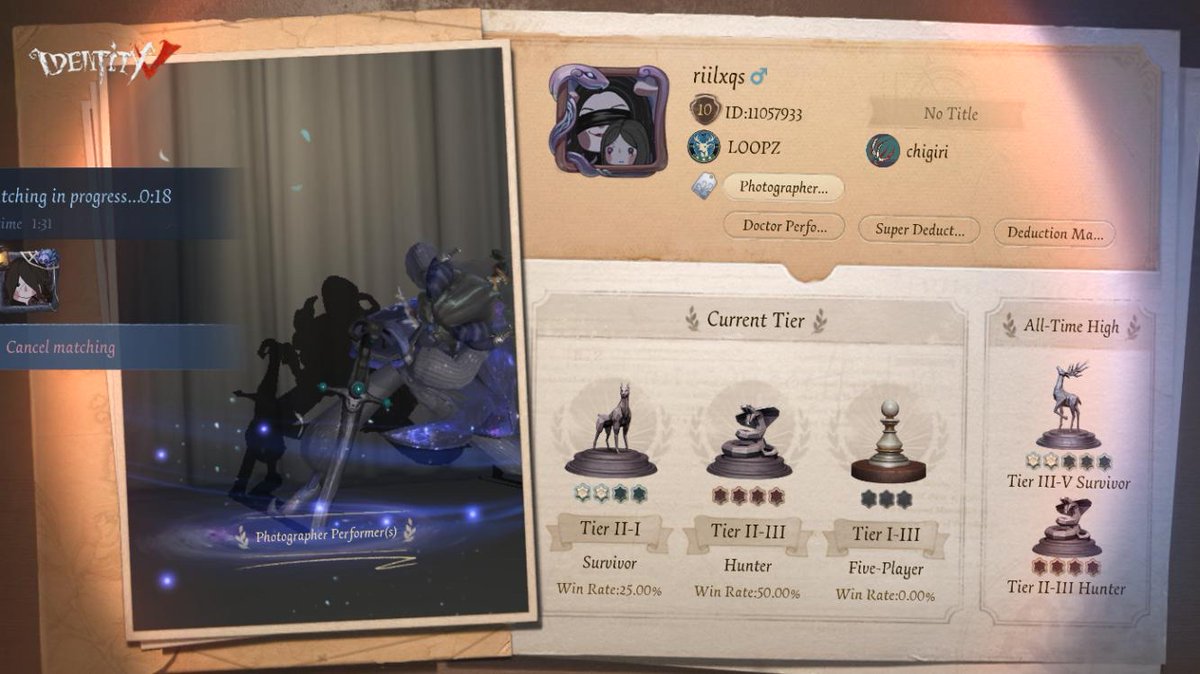 tubbbos's tweet photo. I'm playing Identity V. Fancy a game? https://t.co/CWEOyjM2Zw
