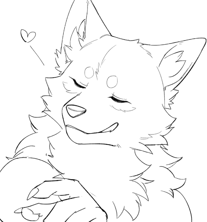 A very fluffy wolf~ 