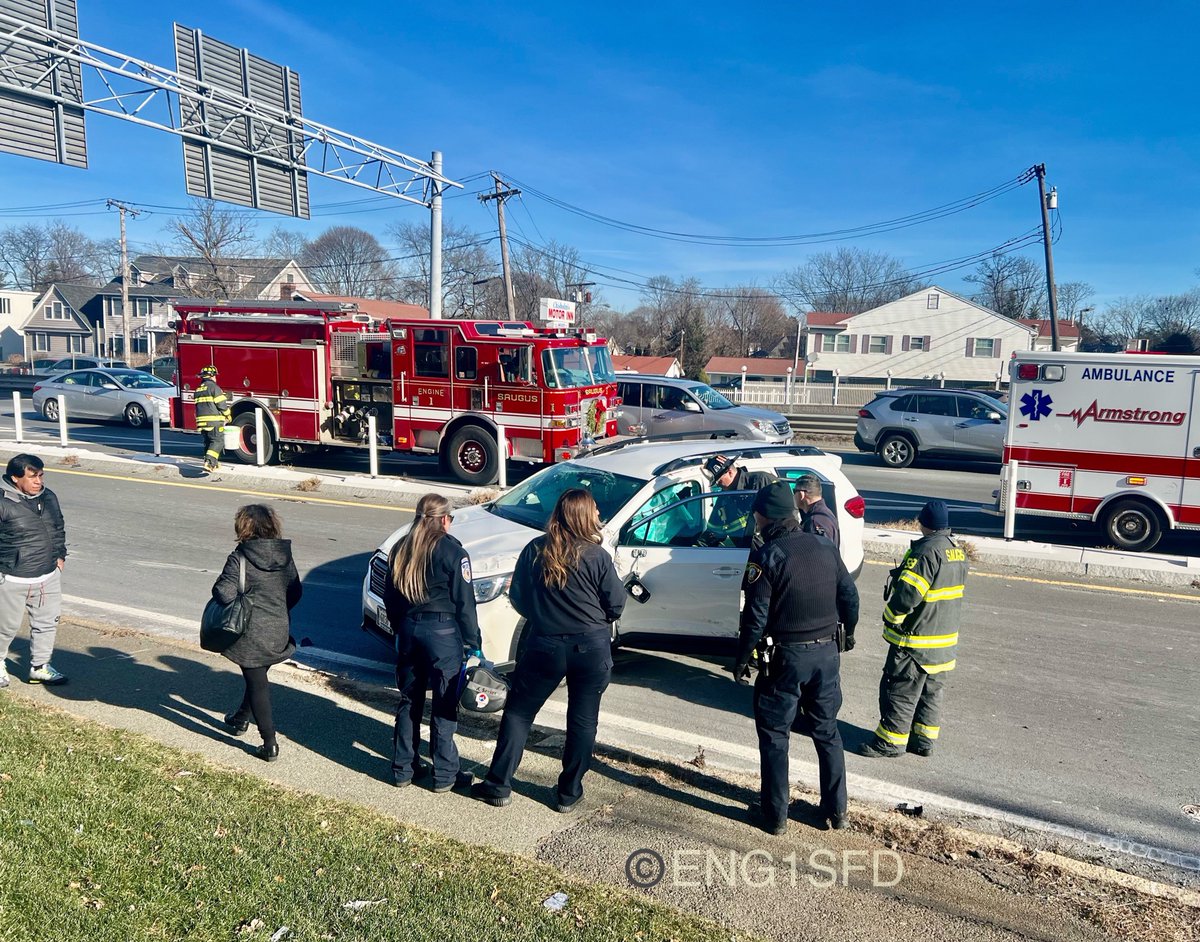 DAMIAN DRELLA on Twitter "Saugus MA, single car accident “rollover
