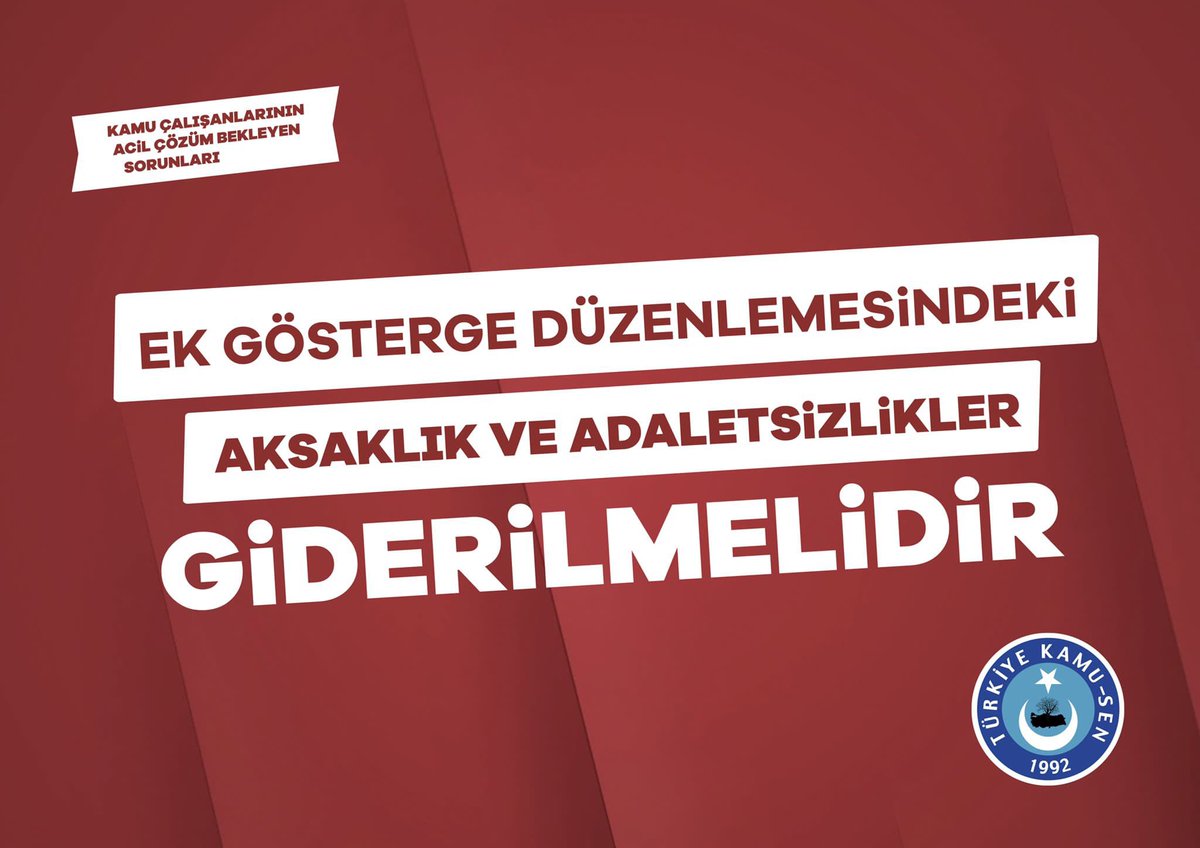 #EkZamŞartOldu
3600 Ek Göstergeden faydalanamayan KamuŞefleri ve 1. Dereceye gelmiş kamu çalışanları için düzenleme yapılmalıdır.