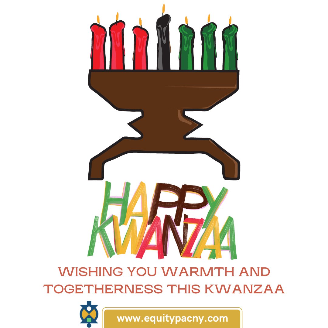 equitypacny's tweet photo. Happy Kwanzaa! Light, happiness, and peace to you in the coming year. https://t.co/zkgtgzqJyz