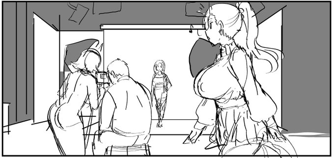 スタジオを徘徊する系ギャルモデル(ふたなり) 