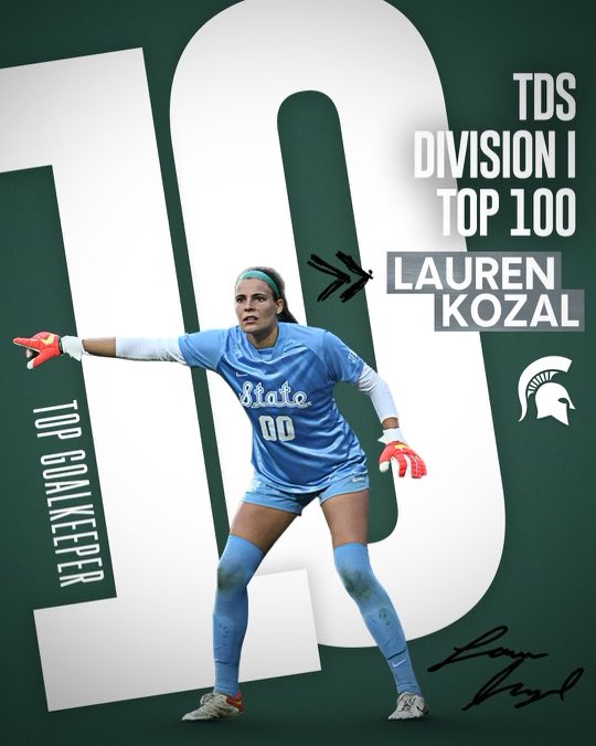 MSU_wsoccer's tweet photo. Top 100 💪 https://t.co/z3k0T5PA6n