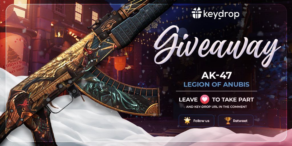 Giveaway on AK-47 | Legion of Anubis 🎁

👊 Just leave ❤️ under the post! 
🌟 Follow us!
🏆 Retweet!
 
⏰ Wait 24 hours!

#freeskins #csgoskinsgiveaway #csgoskinsfree #giveaway #airdrop #csgocases #csgocase #csgoesport #skins #csgoskins #keydrop #keydropcom #csgo