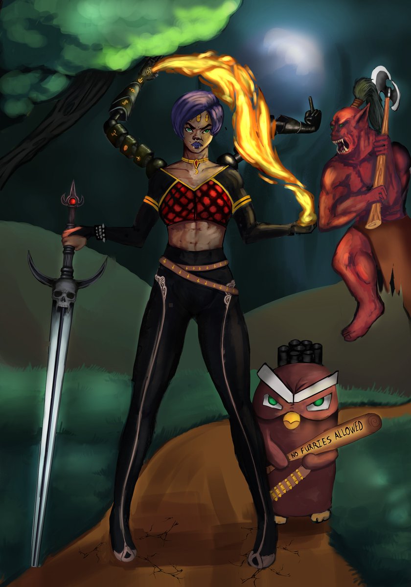 <a href="/dorkartist/">Chris Tran</a> finally gonna post this DTIYS, i felt bad cause it got a bad critique from a professional saying my composition was bad, but you know what I had so much fun drawing this and that's all that matters.