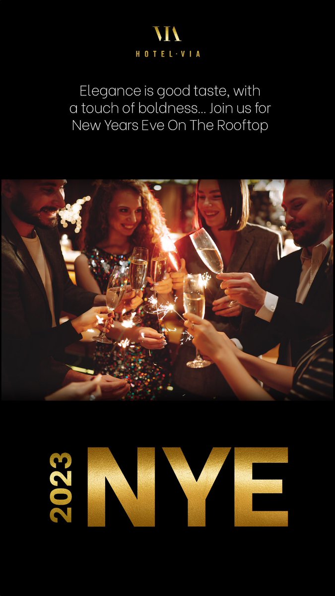 Get in on the most elegant and fun NYE event this year in San Francisco. Join us on the rooftop at Hotel VIA: bit.ly/3Wp66Lv?fbclid…