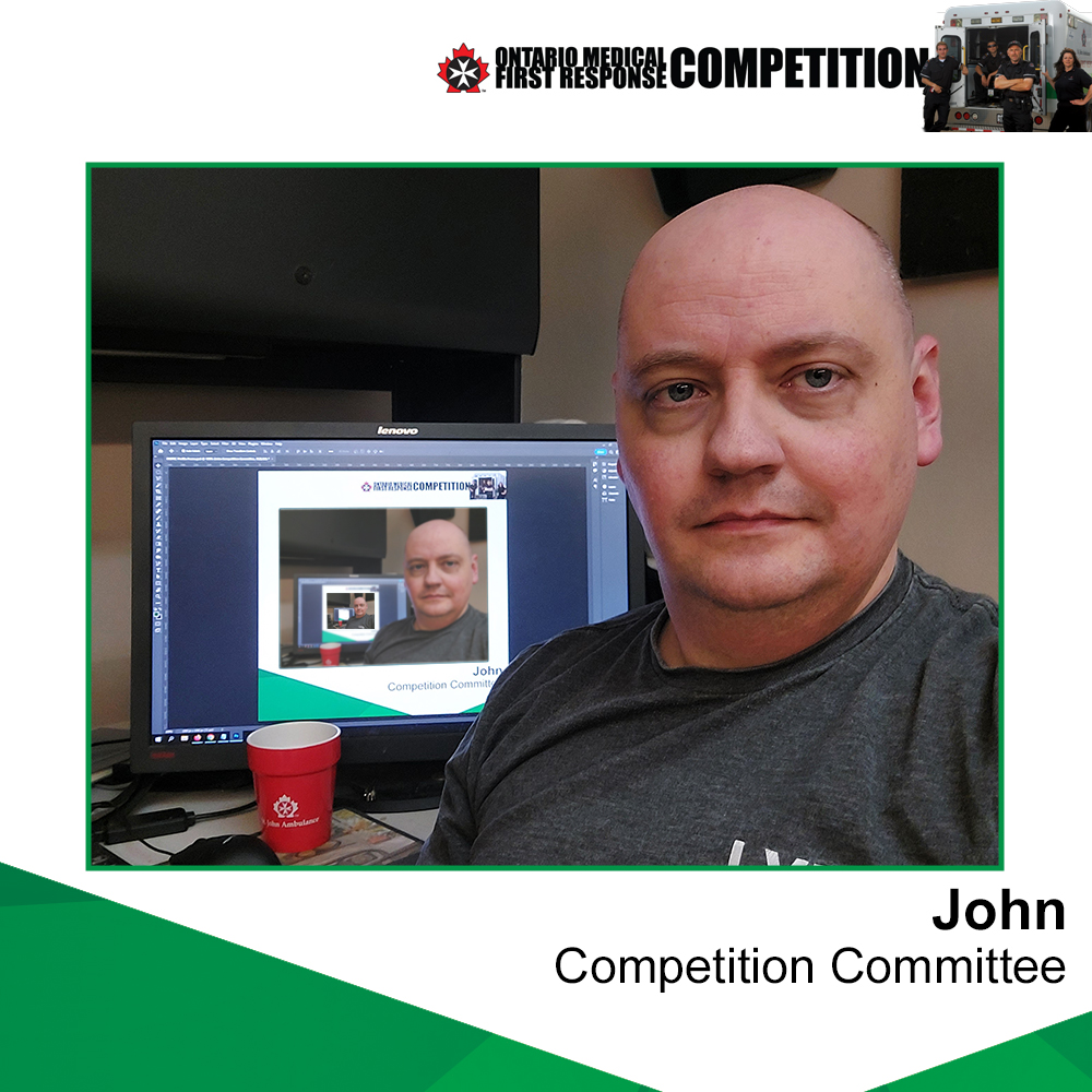 John Hoadley 
John is a 13-year veteran of the @sja_niagararegion, he began volunteering <a href="/sjaontario/">St.John Ambulance ON</a> to develop new skills. John has been instrumental in streamlining data management and marketing for OMFRC. He is an integral volunteer of <a href="/sjaniagaramfr/">SJA Niagara MFR</a> #Firstaid #competition