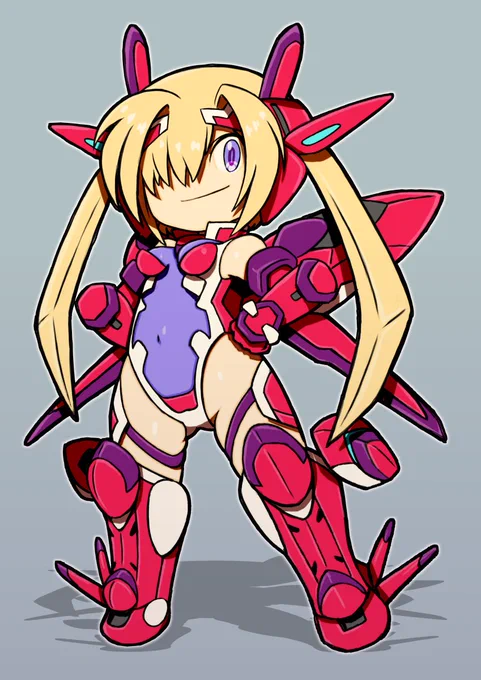 トリガーハート フェインティア。闇堕ちかと思いきや別機体だったんだよなー。闇堕ちのほうがエロいのに・・(ボソ) #トリガーハートエグゼリカ 