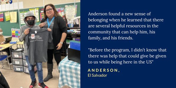 It’s the last week to make your year-end gift! With your help, more immigrant youth like Anderson will have access to the resources that will help them succeed! Click the link below to make your donation today.
libertyspromise.org/support-us