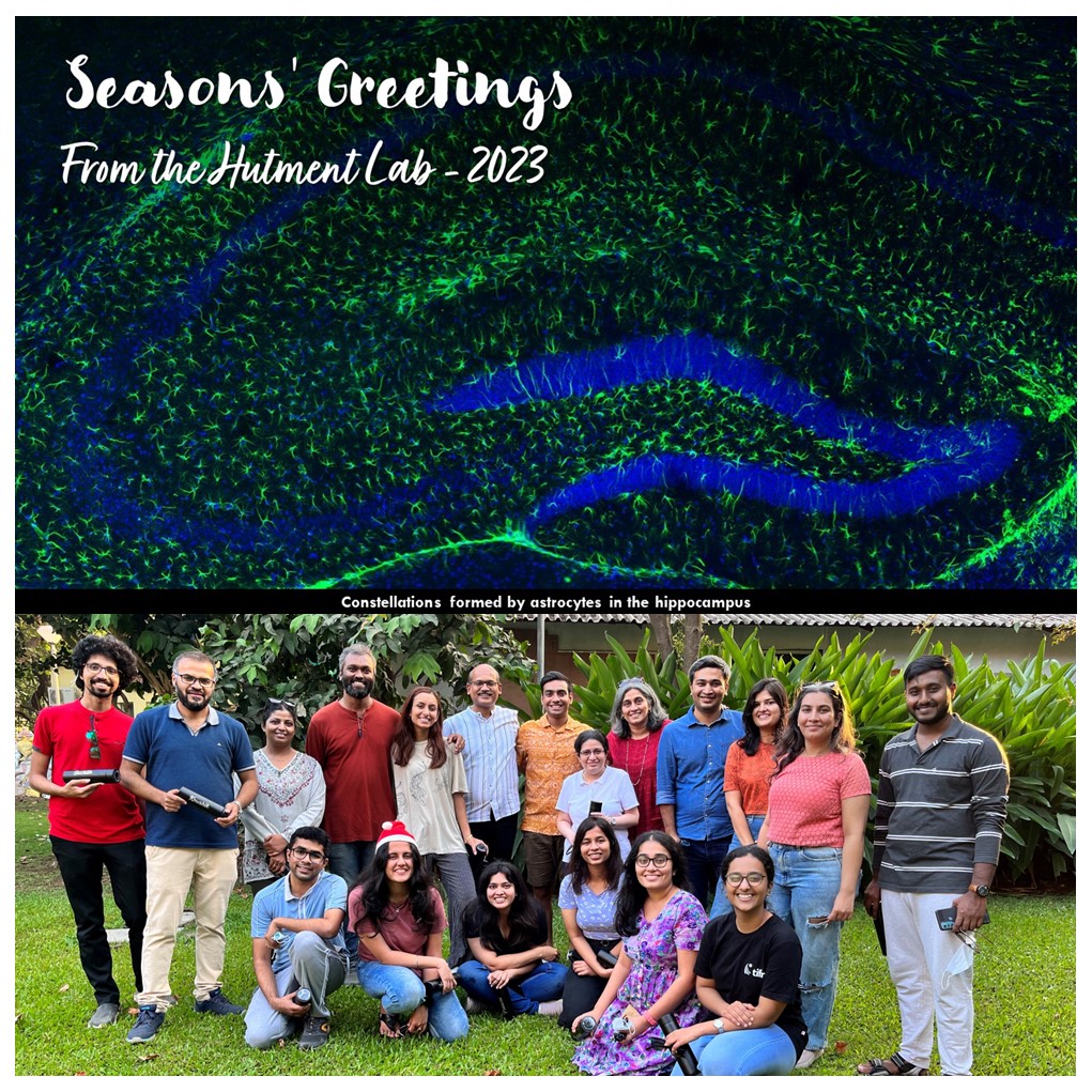 ViditaVaidya's tweet photo. Best wishes for the holiday season and for the New Year from the Hutment Lab. https://t.co/Zan4HN4jzu