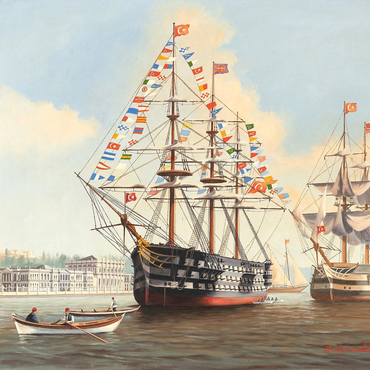 Döneminde dünyanın en büyük savaş gemisi, Mahmudiye Kalyonu, (1829)