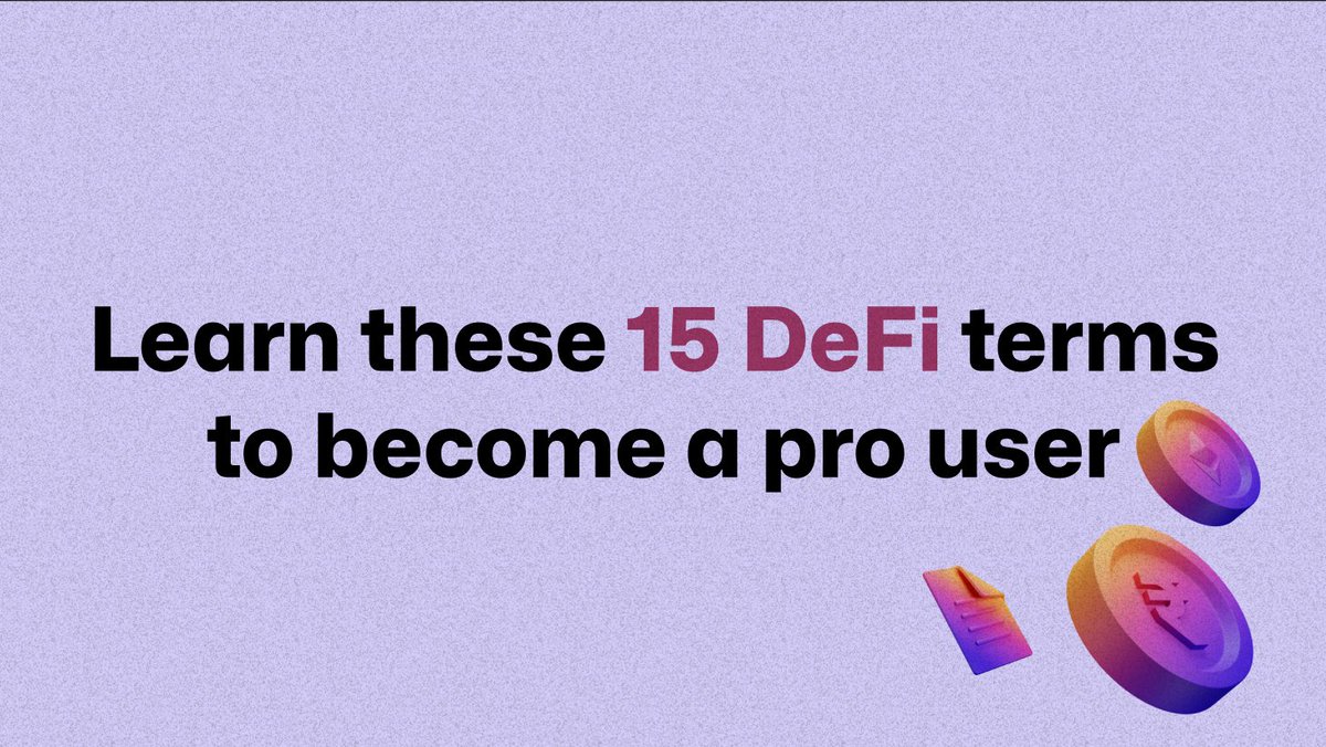 its_airdrop's tweet photo. Get ahead of the game: 15 DeFi terms you need to understand now!

Explained in 15 simple tweets.

A thread🧵 https://t.co/Kh17JbQKYv