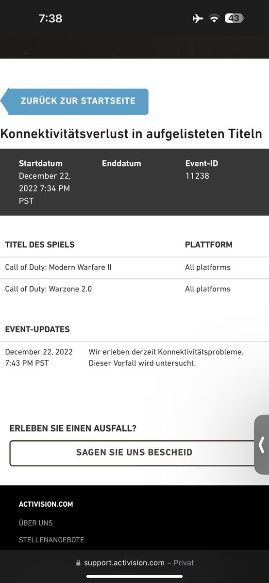 thegreensup1312's tweet image. Bitte noch dieses jahr wieder fixxen danke!! @ATVI_AB @ATVIAssist @CallofDuty #verbindungzumservergetrennt #fixcod #plssss